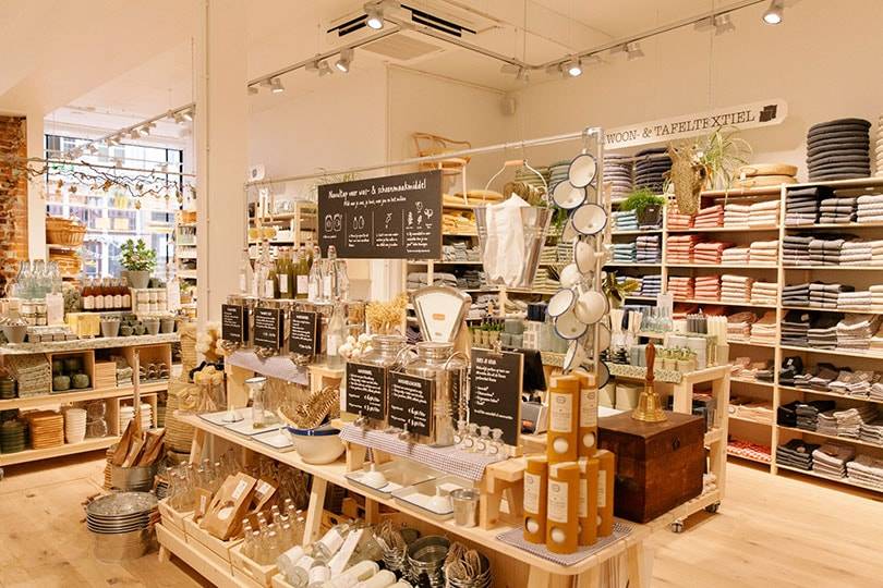 Interieur van een Dille &
Kamille-winkel. Beeld: Dille & Kamille