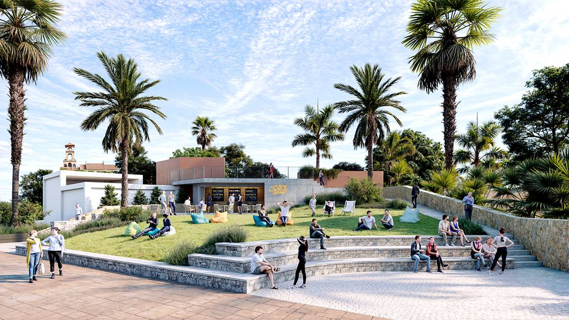 Proyecto de construcción del espacio “El Mirador” del centro comercial Bahía Sur.