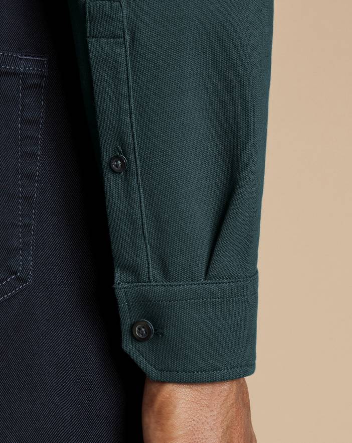 Men's Charles Tyrwhitt Long Sleeve Pique Polo Shirt | Charles Tyrwhitt