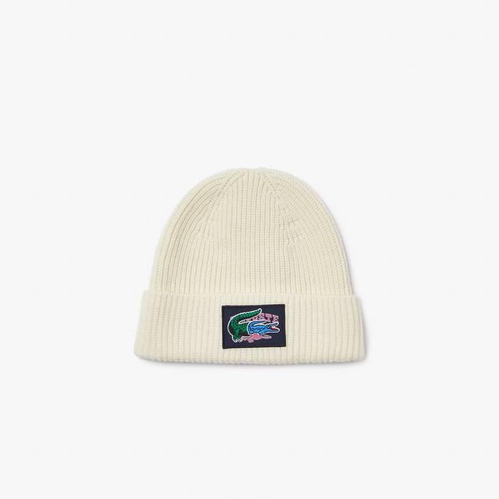 Unisex Lacoste Geschenkset mit Woll-Beanie und Schal | Lacoste