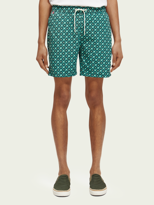 Halflange zwembroek met print | Scotch & Soda
