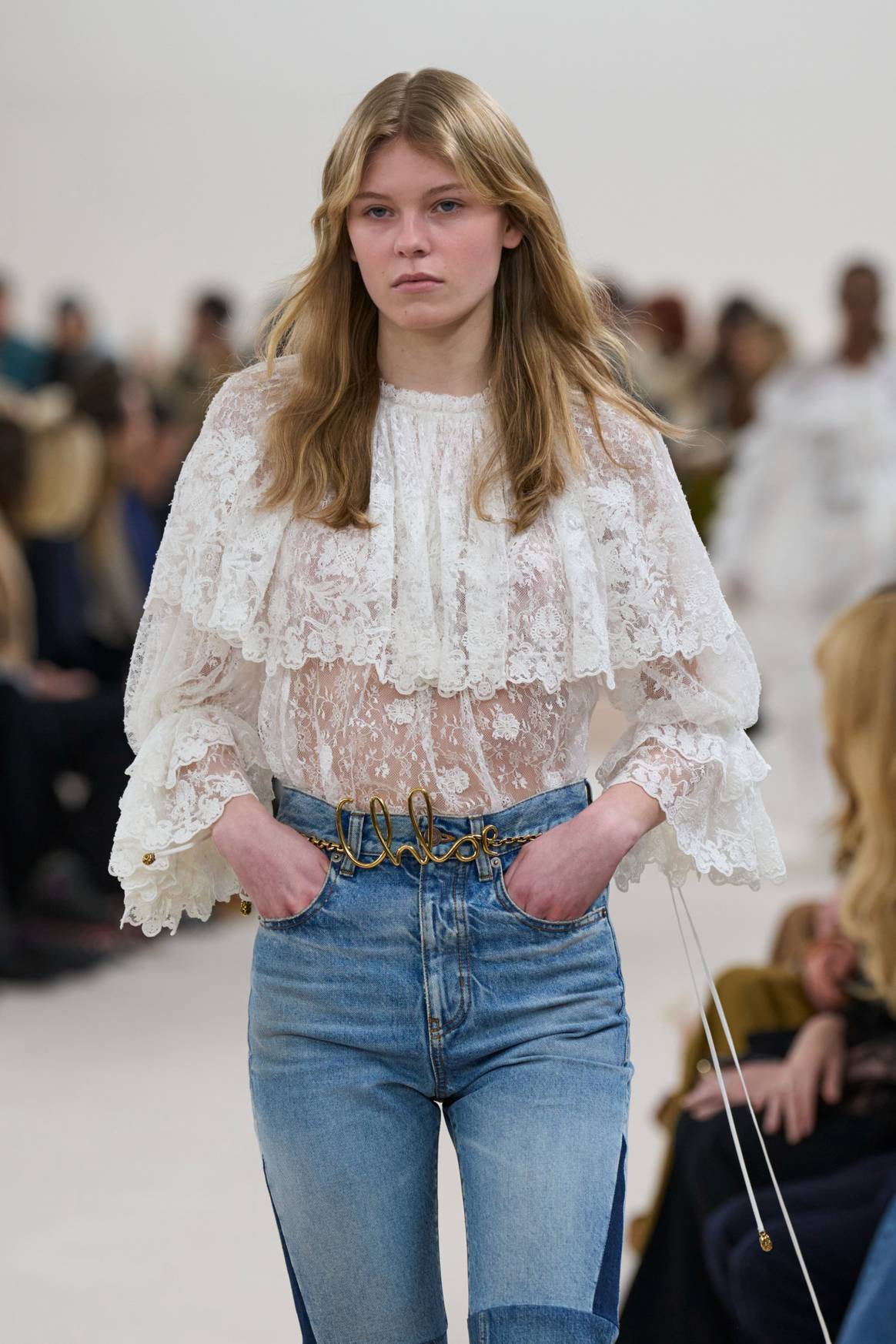 Chloé FW24 Lace Blouse