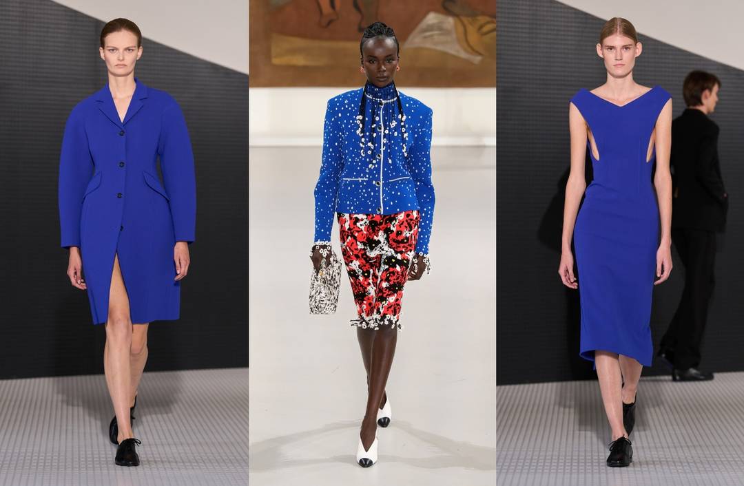 Luminious Blue at Jil Sander SS26 Ready to Wear (patent leather and coated high-shine surfaces) , Chanel OFF26 Pre-Fall Women & Jil Sander SS26 - Ready to Wear