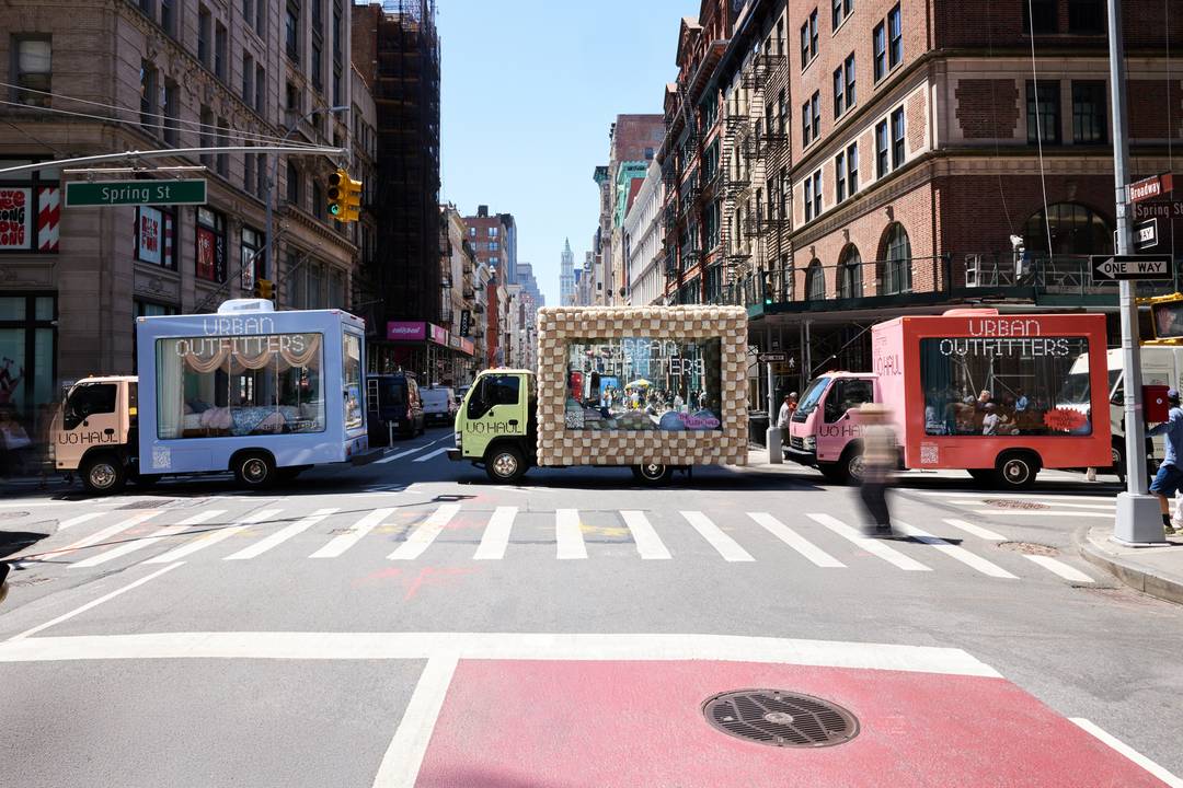 Urban Outfitters UO Haul Glass Trucks for Scavenger Hunt in NYC