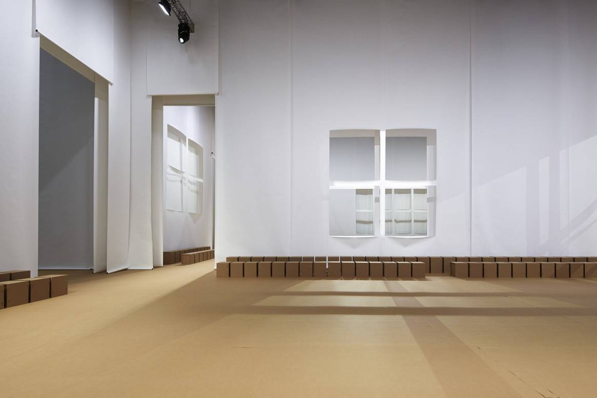 Image: Prada SS23 set by Rem Koolhaas