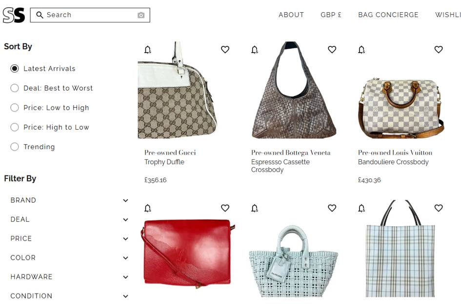 SecondSense luxury resale marketplace funding news