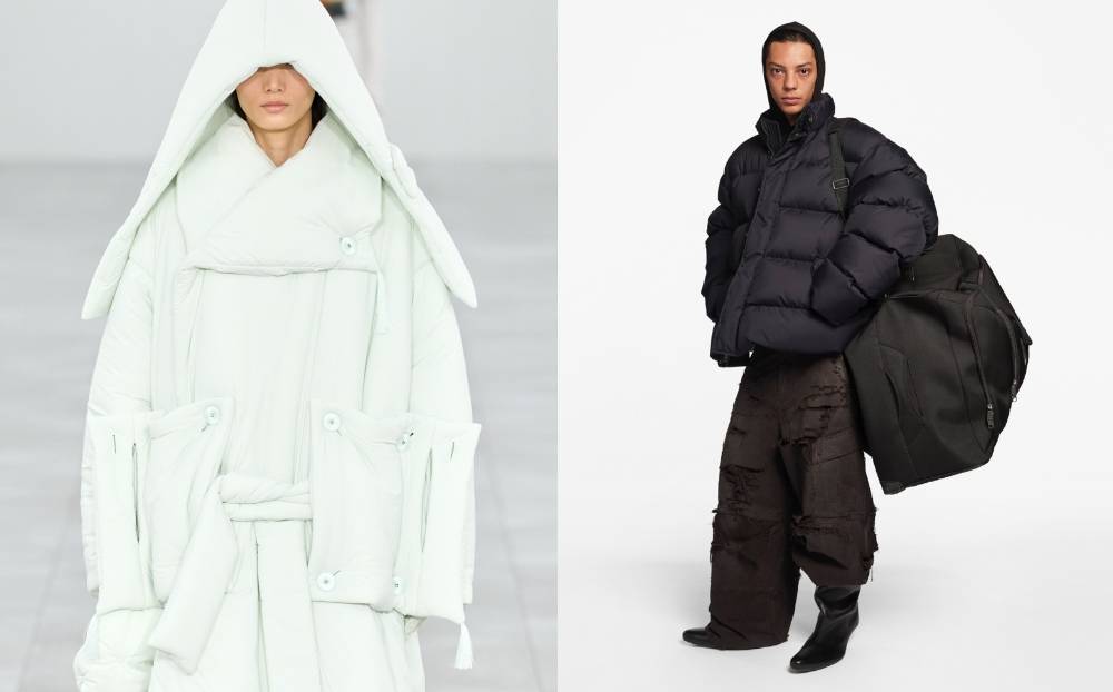 Cocoon / Puffer at Issey Miyake Ready to Wear Fall Winter 2025 & Balenciaga Off Season 2026, Resort Women