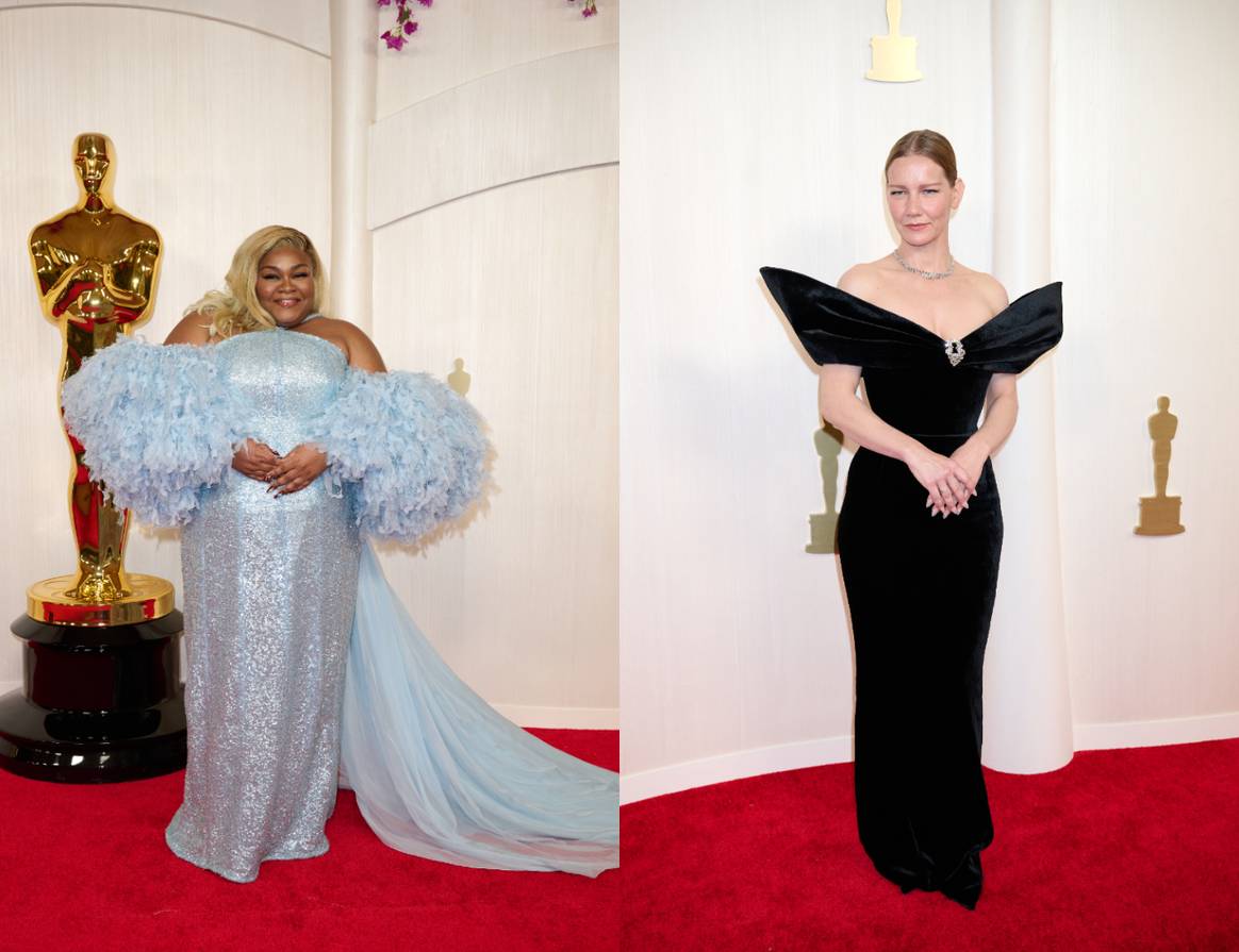 Da'Vine Joy Randolph in Louis Vuitton and Sandra Hüller in Schiaparelli.