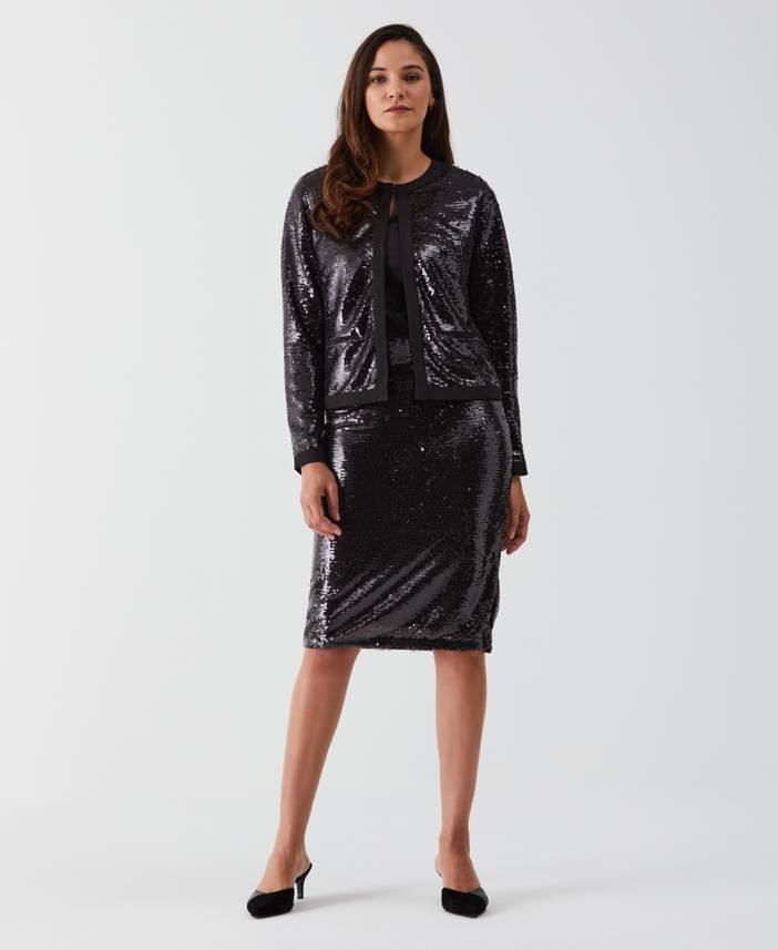 Women's Sequin Jacket | Ella by Rafaella