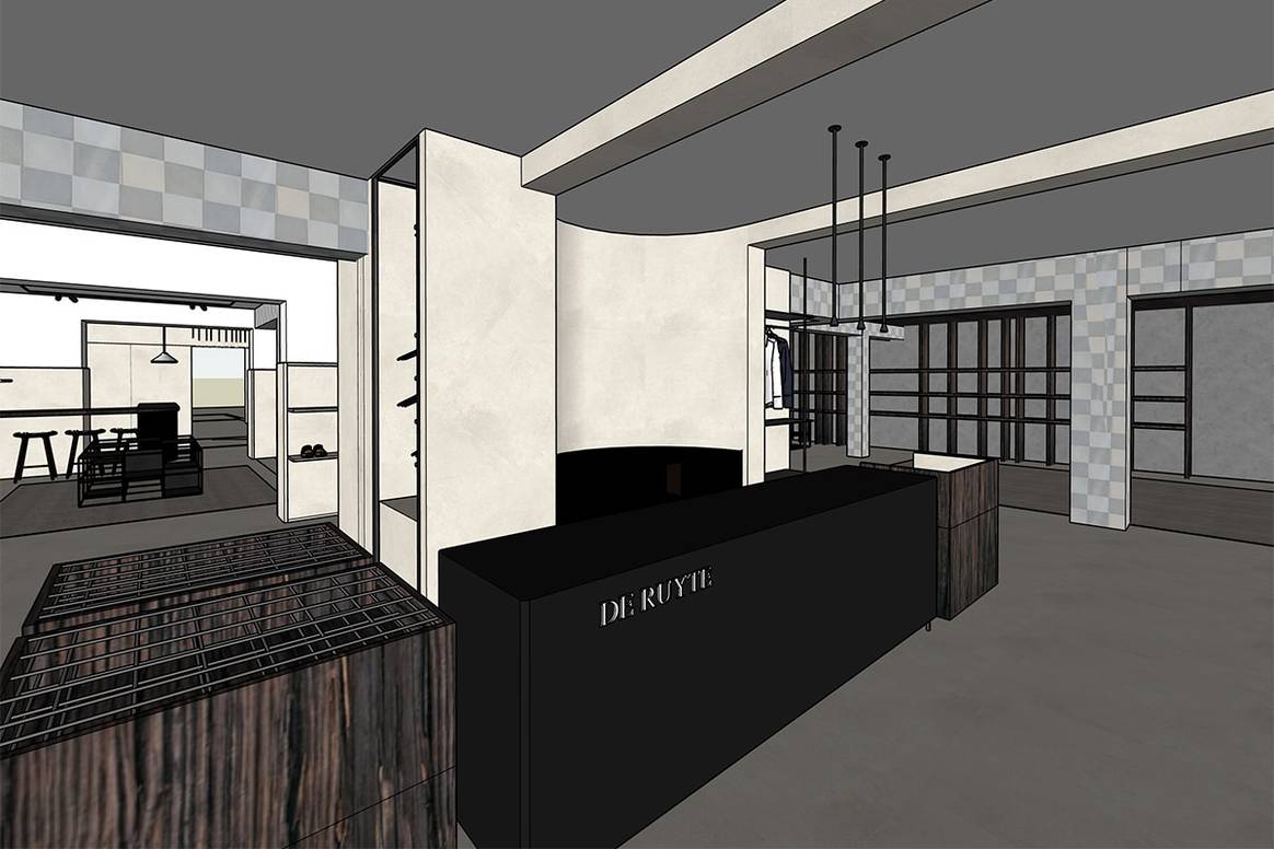 Beeld: 3D visualisatie winkel De Ruyte. De vernieuwde winkel
opent in februari.