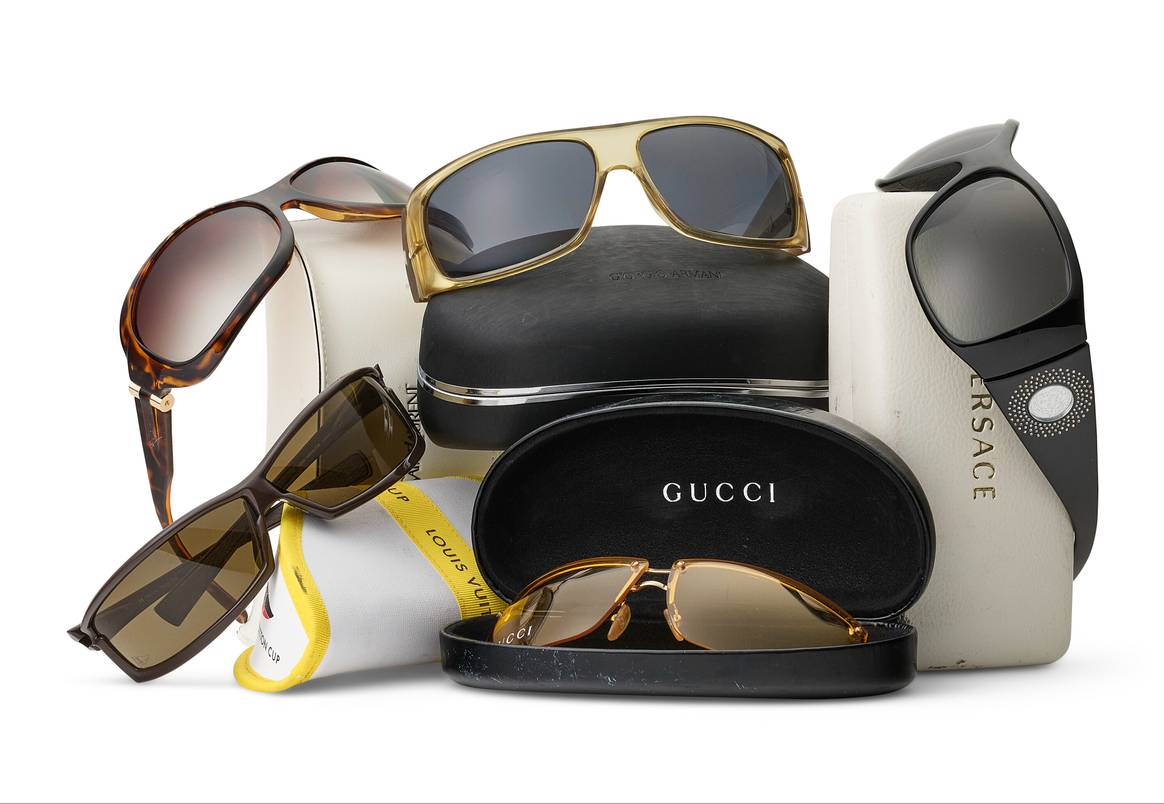 André Leon Talley Collection Auction - Group of five designer sunglasses. Image: Courtesy of Christie's