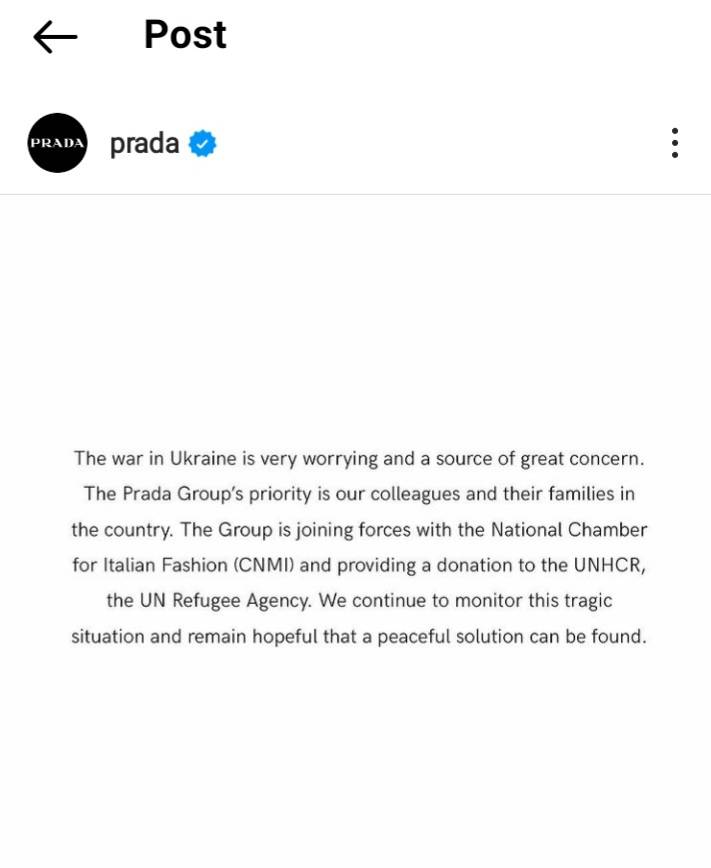 Instagram, Prada, credit FashionUnited