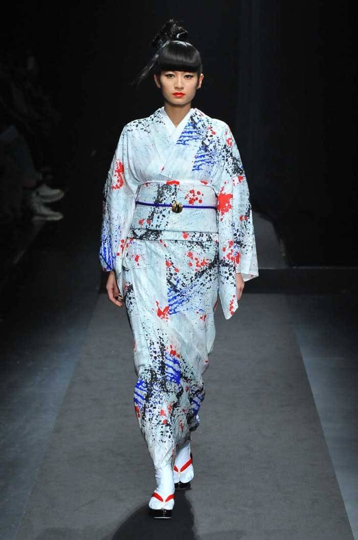 It's raining kimonos in Tokyo at Amazon Fashion Week Tokyo