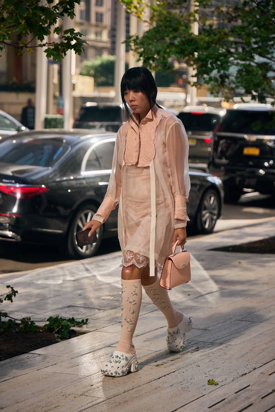 NYFW SS25 street style (el estilo de la calle).