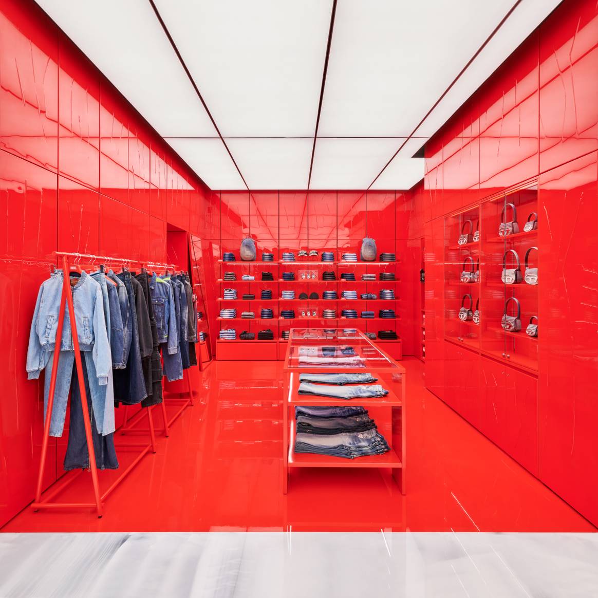 De 'red room' van Diesel.