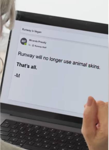 Una immagine del video parodia di Peta