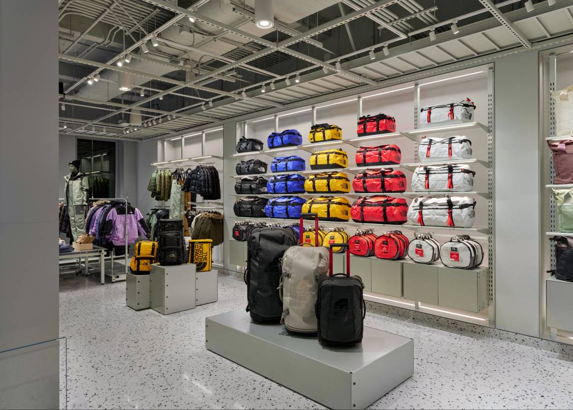 Interior of The North Face new flagship store in Manhattan