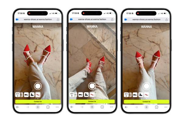 Wanna introduces virtual try-on for high heels using AR
