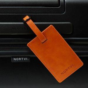 Burnt Orange luggage tag | NORTVI