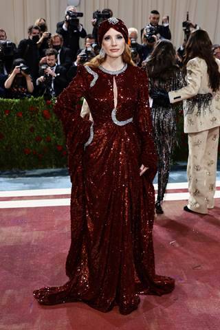 Jessica Chastain in Gucci l Bild: Gucci