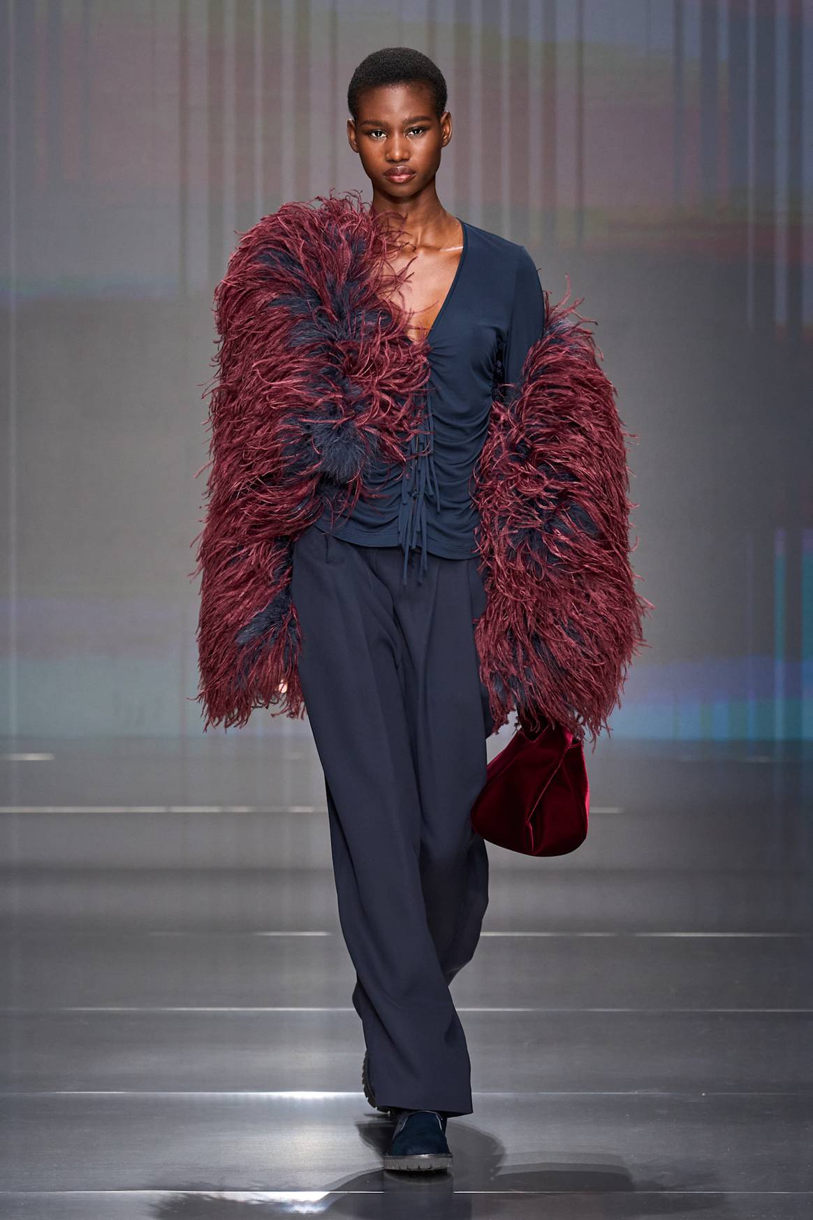 MFW FW26 colour trends: navy and grey to pink, red and marigold