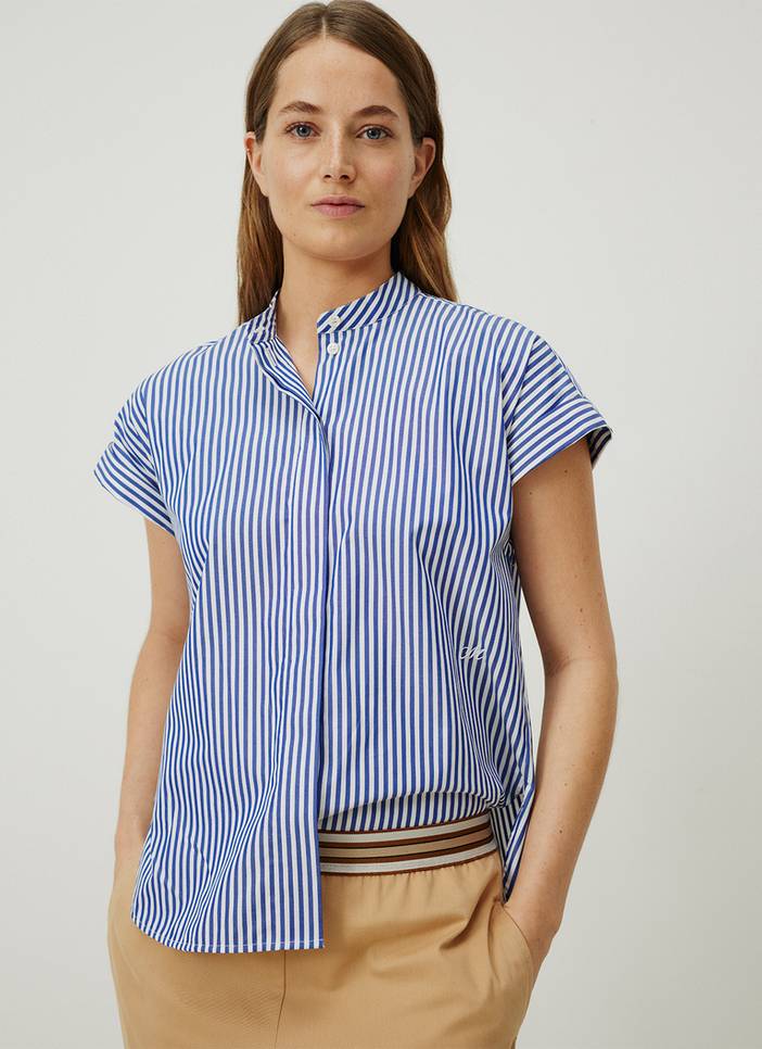 Kurzarm Bluse 100% Baumwolle | Maerz