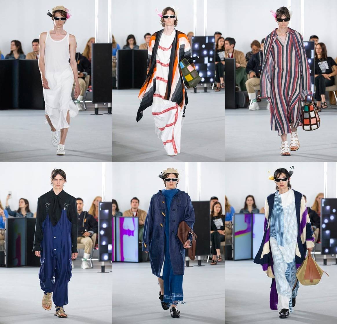 Caftanes, bolsos y artesanía: Loewe presenta en París su colección hombre SS-2020