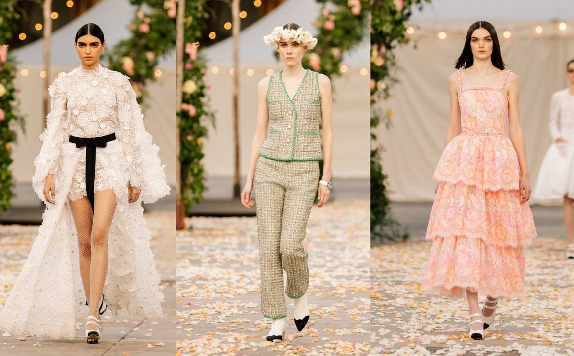 Chanel looks to wedding parties for spring haute couture