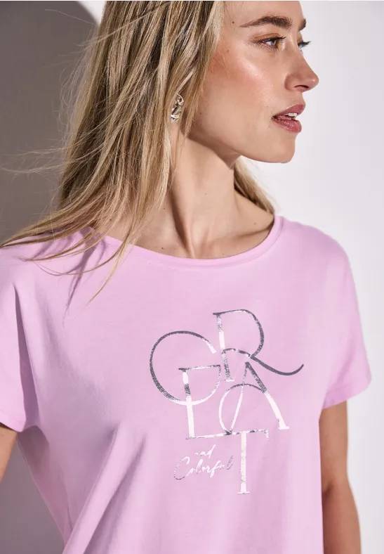 T-shirt avec texte sur film | Street One