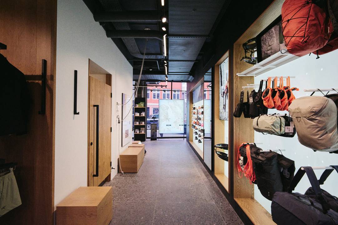 Immagine illustrativa. Negozio Arc’teryx a Copenaghen