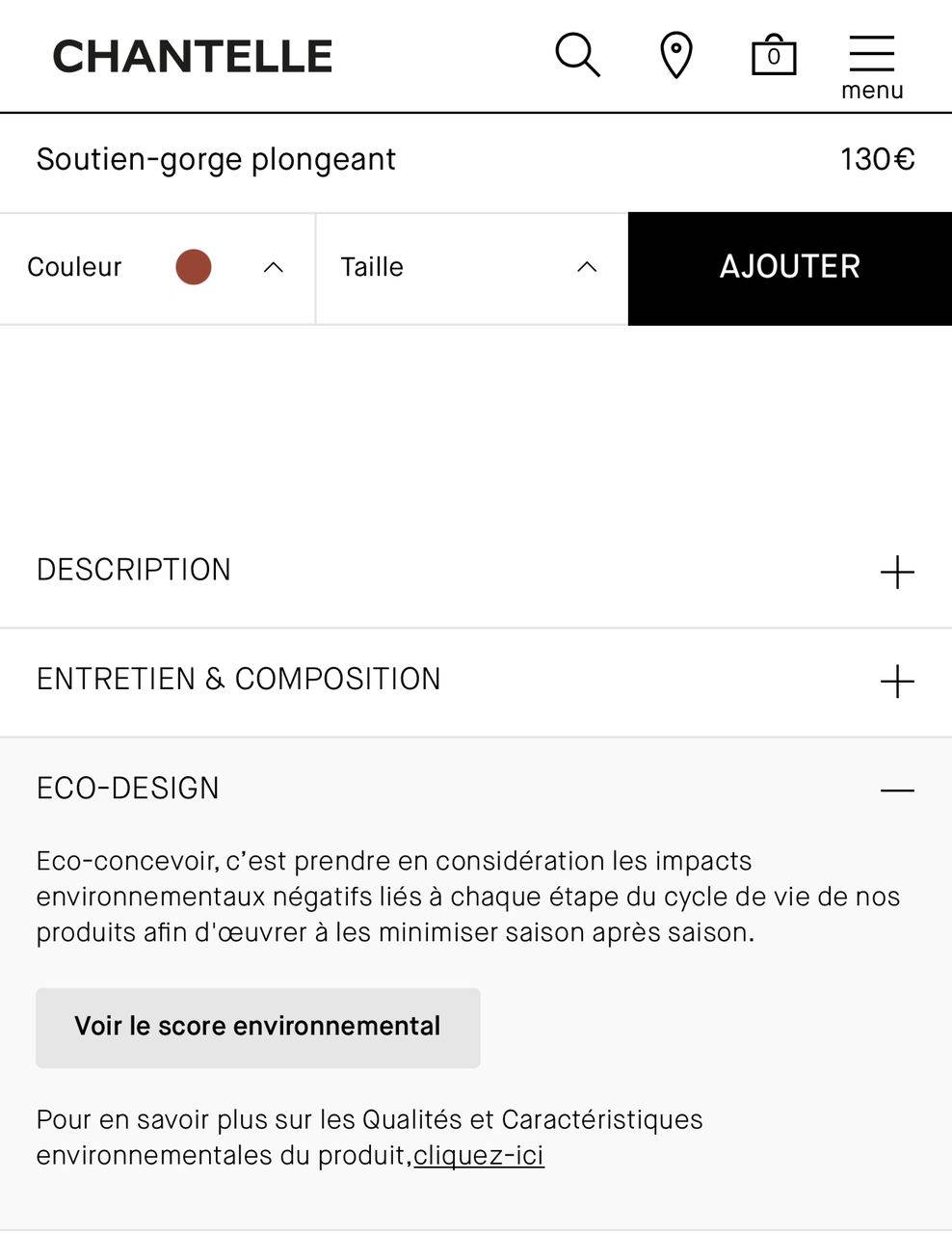 Découvrir l’empreinte environnementale des produits avant l'achat, étape 3.