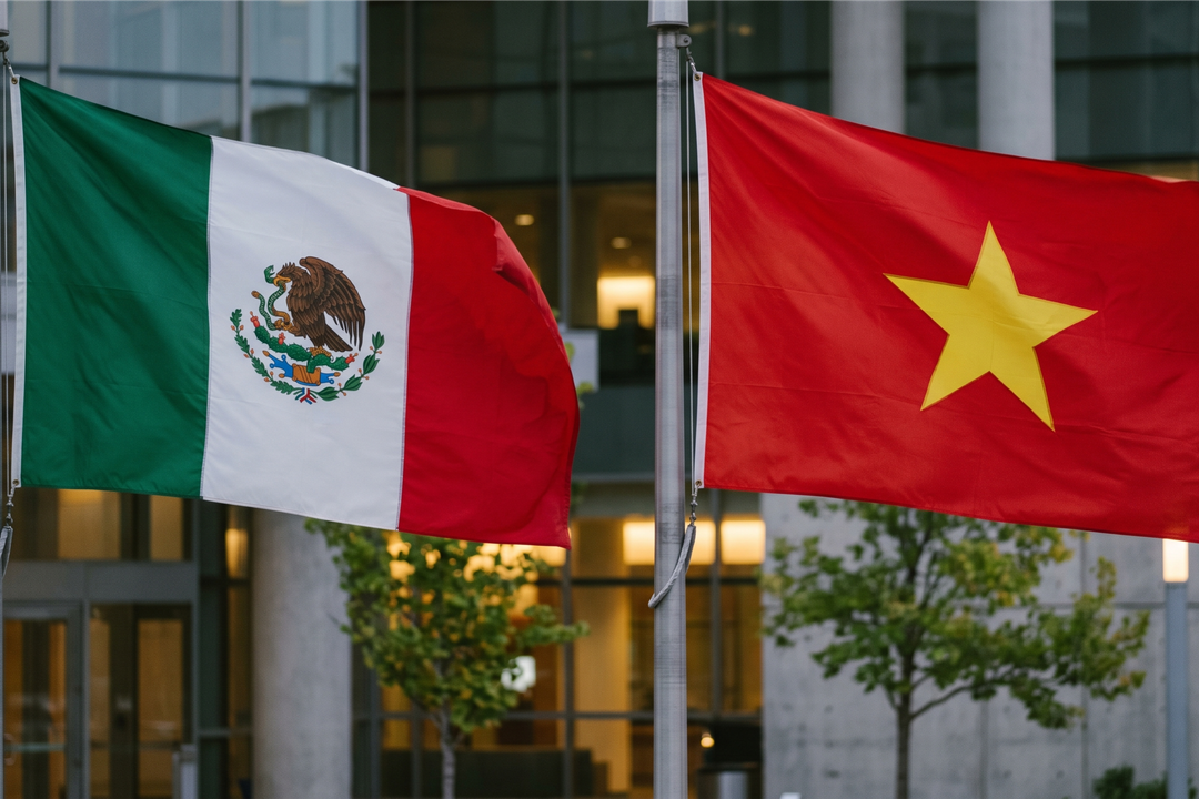 Mexico and Vietnam are forging ahead in the global logistics game. AI-generated image for illustration purposes.