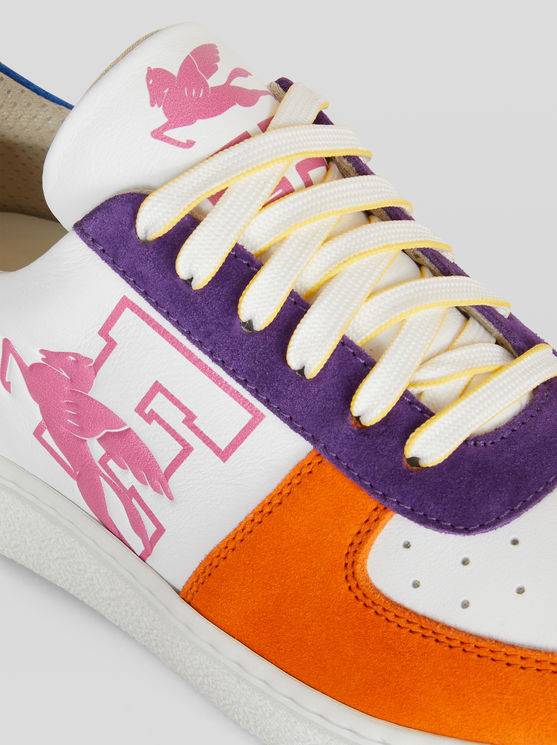 Sneaker Aus Leder Mit Pegaso | Etro
