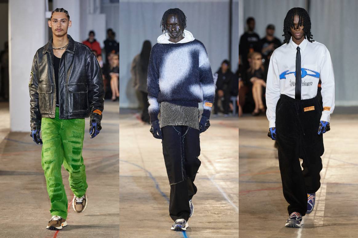 Looks from Heron Preston AW23 for NYFW. Image: Launchmetrics Spotlight