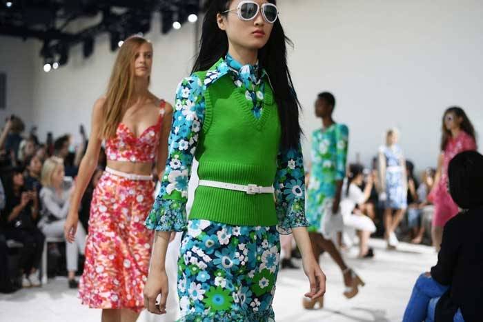 Michael Kors celebrates "powerful romance" at NYFW