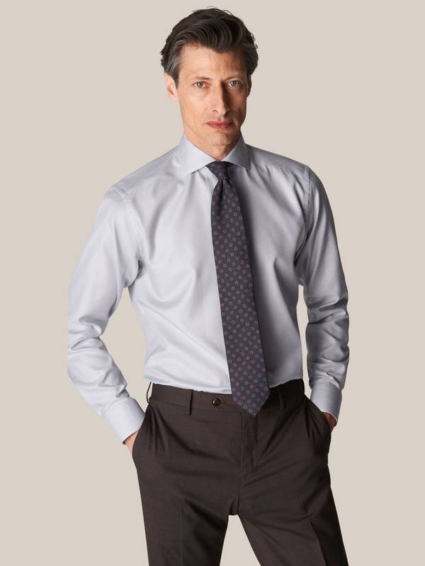 Light Green Cotton Lyocell Stretch Shirt | Eton