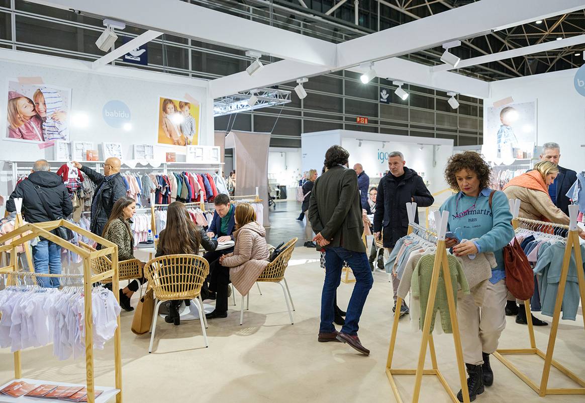 Interior del recinto ferial de Feria Valencia durante la pasada edición de Babykid Spain + FIMI de enero de 2023.