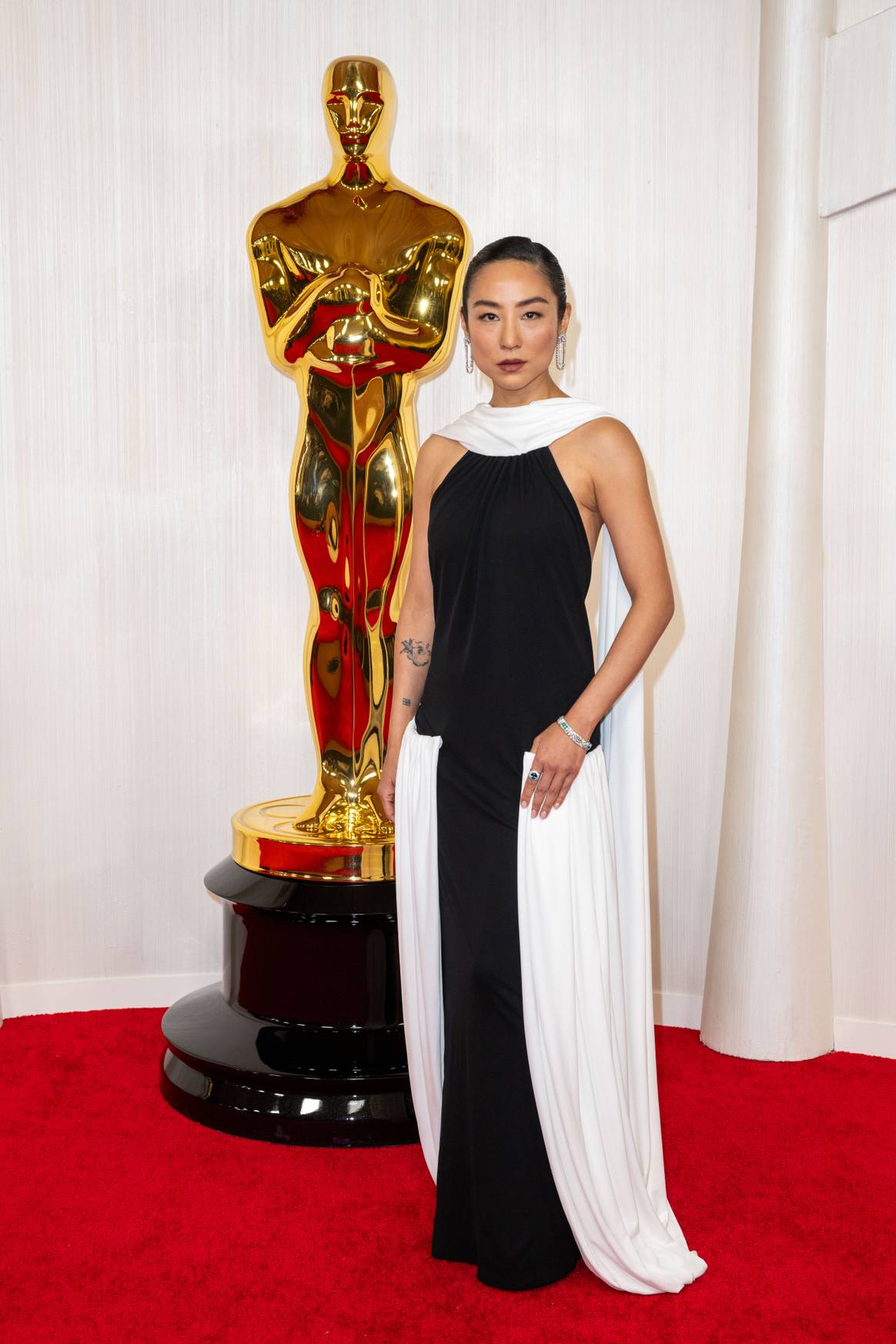 Greta Lee in Loewe.