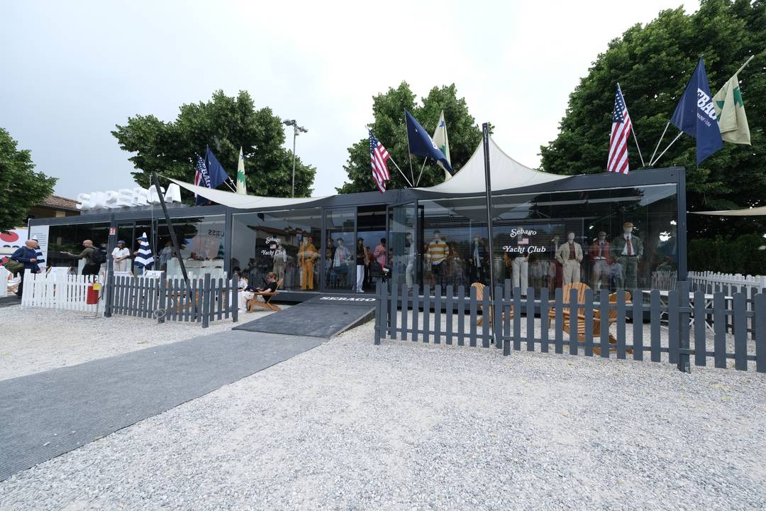 Lo stand Sebago a Pitti Uomo