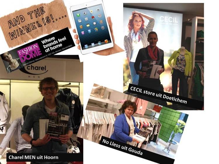 Fashion Dome reikt Ipads uit! And the winners are....