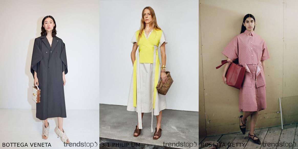 Bilder mit freundlicher Genehmigung von Trendstop, von
links nach rechts: Bottega Veneta, 3.1 Phillip Lim, Rosetta Getty, alle
Pre-Fall 2020