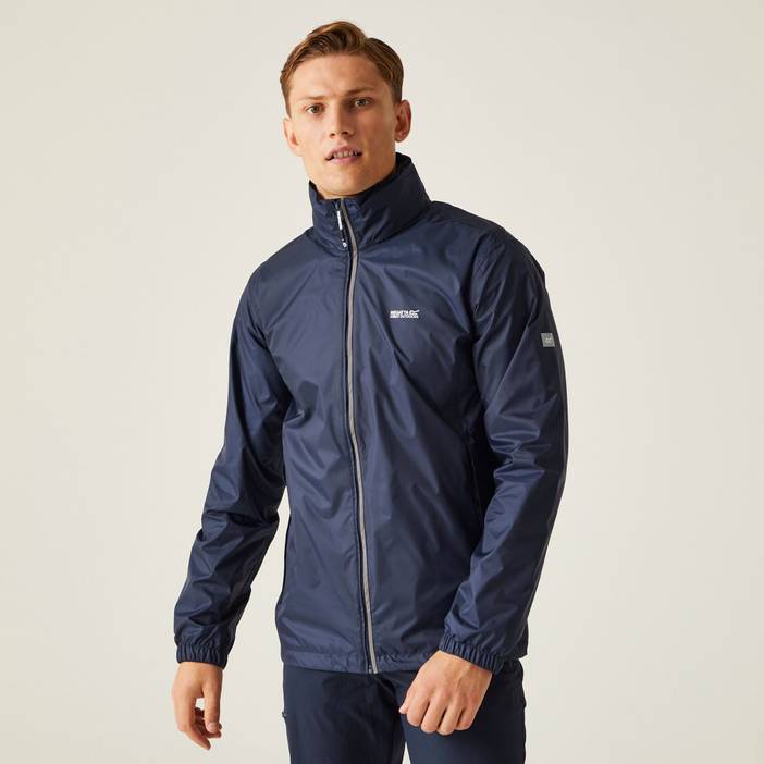 Men's Water Repellent Lightweight Lyle IV Waterproof Packaway Jacket Imperial Blue | Regatta