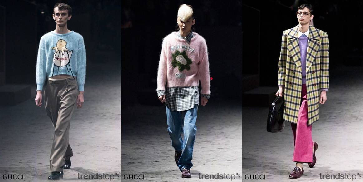 Imágenes cortesía de Trendstop, de izquierda a derecha: todas
de Gucci, de la colección Otoño/Invierno 2019-20