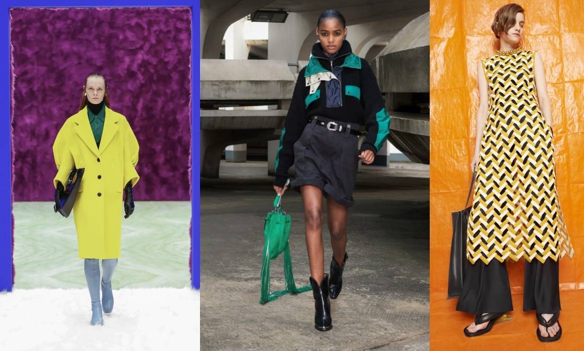 Imagen: Prada FW21, Isabel Marant FW21, Jil Sander FW21 a través de Catwalkpictures.com