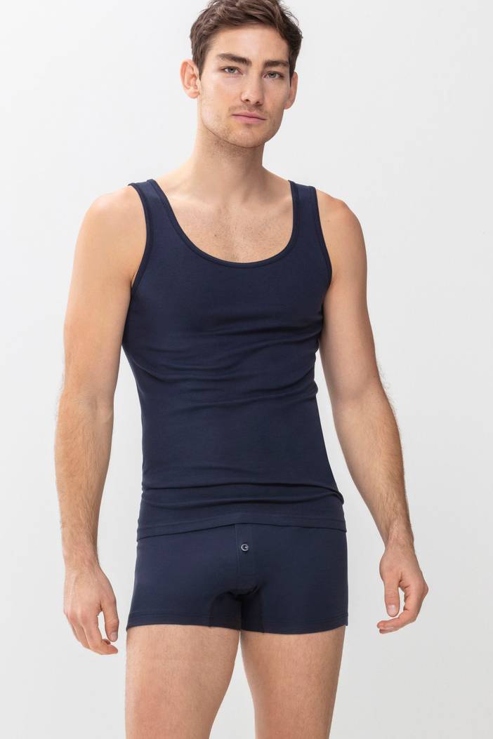 Athletic-Shirt Serie Casual Cotton Schwarz | Mey