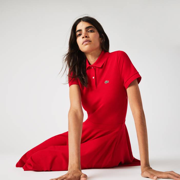 Damen Polokleid aus Baumwoll-Piqué | Lacoste