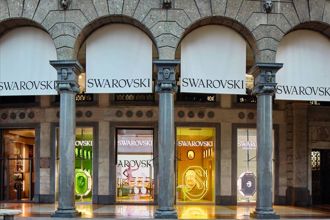 Swarovski store in Milan.