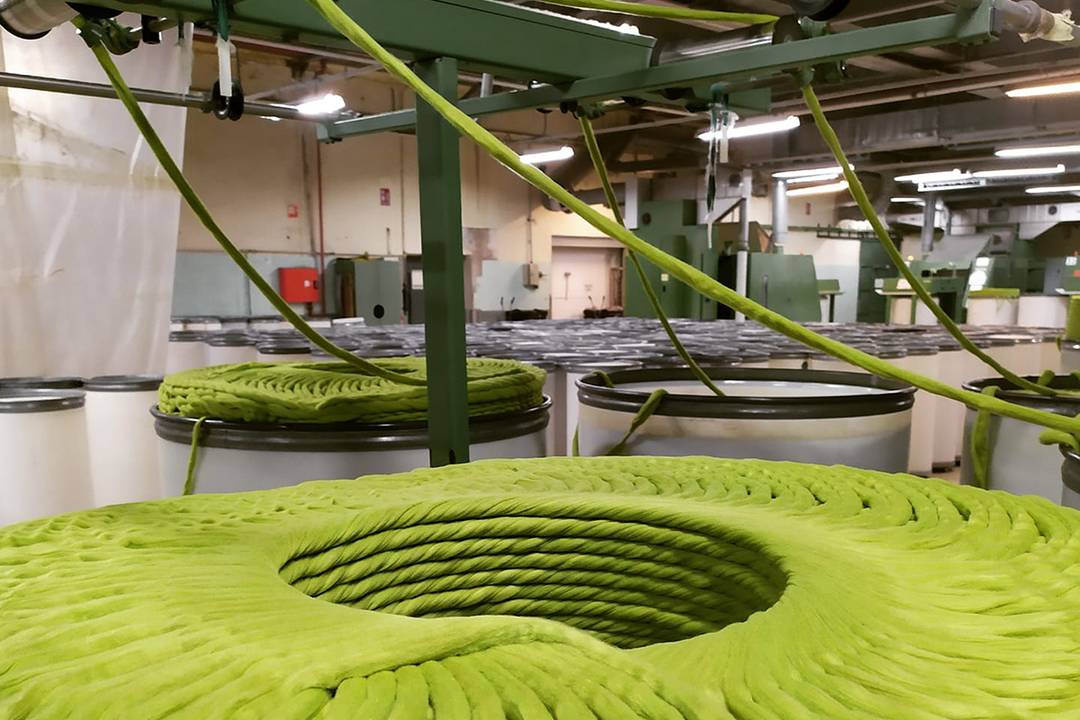 Proceso de fabricación de los hilos sostenibles Ecolife de Belda Llorens.