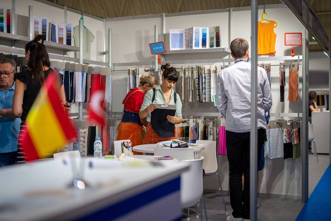 Espacio expositivo de una edición de Barcelona Textile Expo.