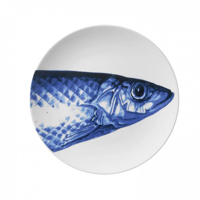 Plates Delft Blue (3 pcs) | A fish named Fred